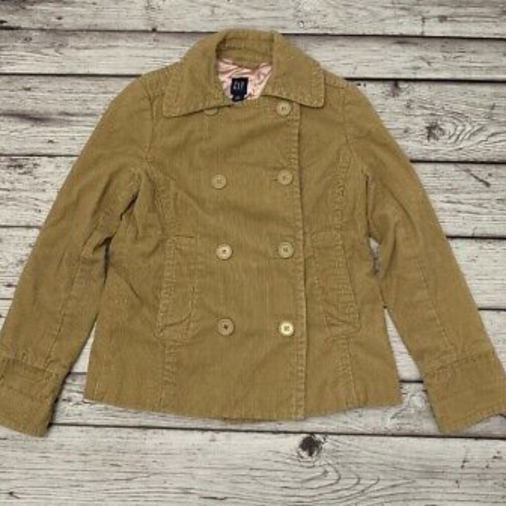 Gap Double Breast Corduroy Tan Career Blazer  XS